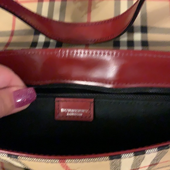Vintage Burberry Haymarket Check Shoulder Bag - Picture 6 of 7